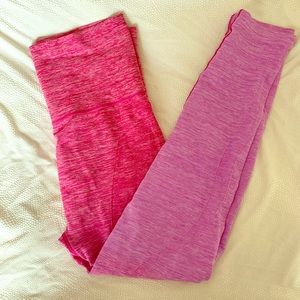 Pink Ombré seamless leggings large